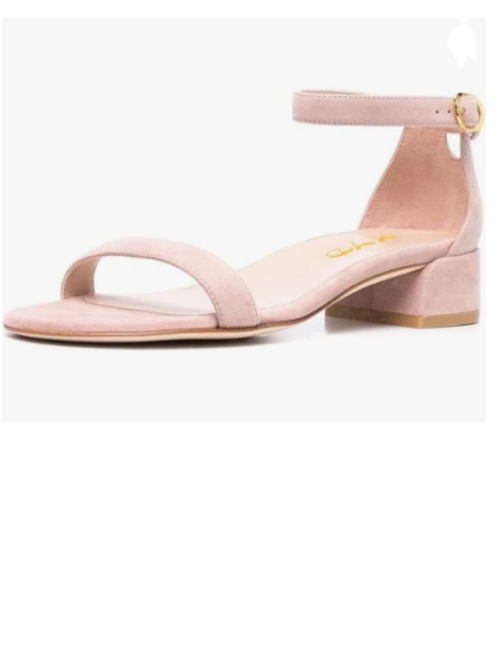 XYD Pink Open Toe Strappy Low Block Heel Sandal Ankle Strap with Buckle Shoes